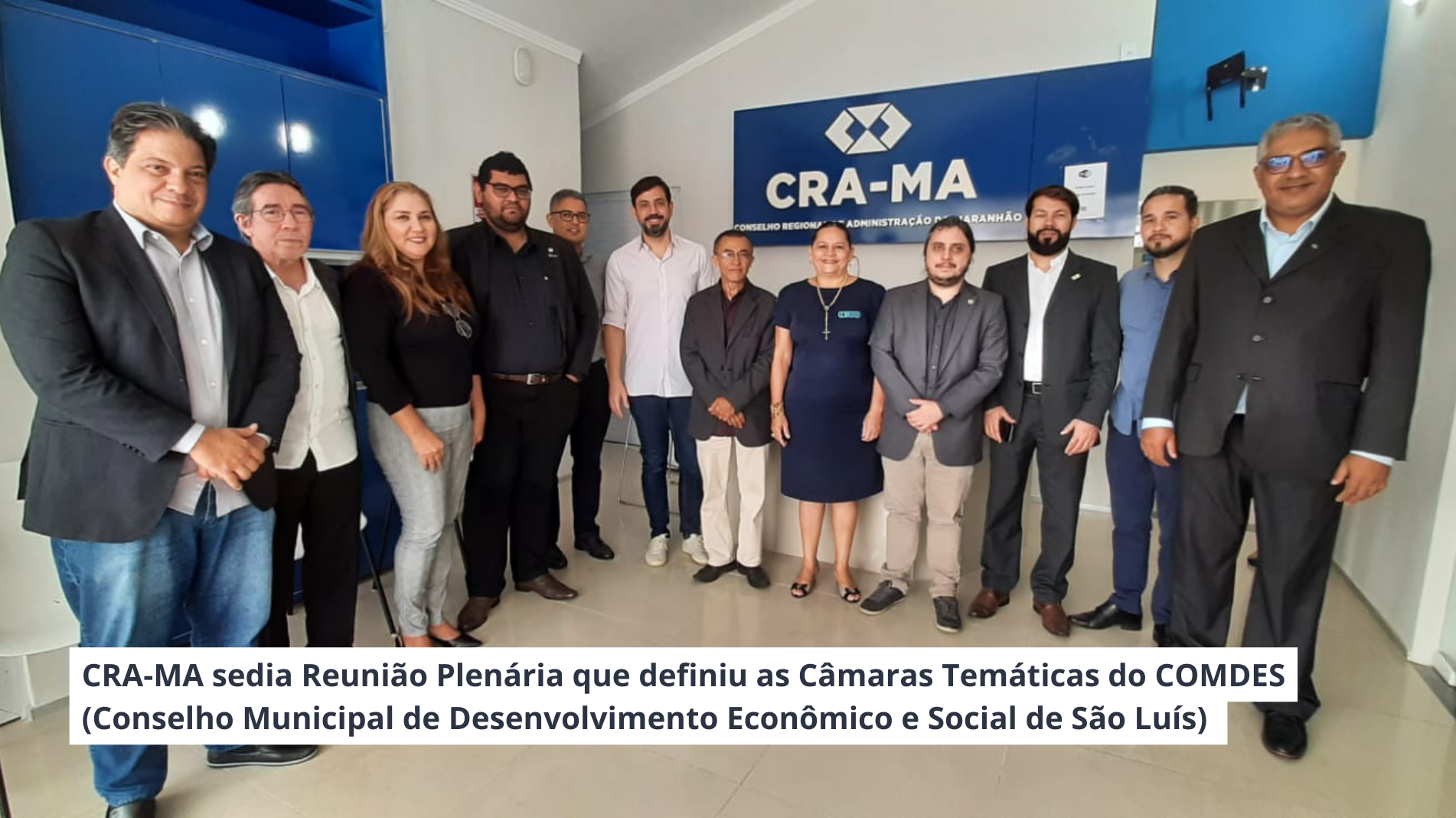 Recebemos em nossa sede, nesta terça-feira (05), a Reunião Plenária que definiu as Câmaras Temáticas do Conselho Municipal de Desenvolvimento Econômico e Social de São Luís (COMDES).