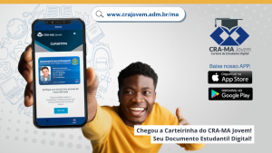 Read more about the article O CRA-MA lançou a Carteira de estudantes do CRA-MA Jovem. Seu Documento Estudantil Digital!⠀