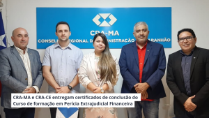Read more about the article CRA-MA e CRA-CE entregam certificados de conclusão do Curso de formação em Perícia Extrajudicial Financeira
